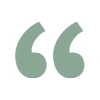 Green quotation mark icon